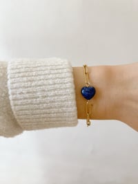 Image 1 of Bracelet Cœur // Sodalite 
