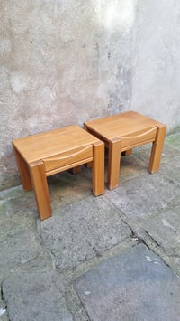 Image 3 of Paire de tables de chevets en orme Atelier Chauvin