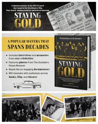 Image 4 of Staying Gold: The Oral History of The Outsiders Autographed by Danny Boy O'Connor