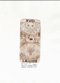 Image 1 of La lune 3/3 série sépia et or