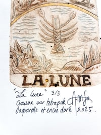 Image 3 of La lune 3/3 série sépia et or