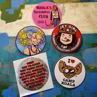 Image 3 of SANTA'S STOCKINGS - 23 TANK GIRL GIFTS - including Vinyl Stickers, Patch, Badge, Prints & More