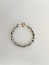 Image 1 of Bracelet DOLCE // Jaspe Dalmatien 