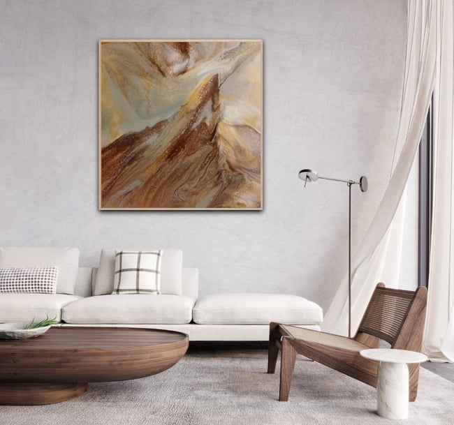 Coral Reef 102-102 cm. Framed 