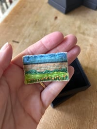 Image 2 of Field Landscape Stitched Brooch