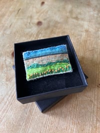 Image 1 of Field Landscape Stitched Brooch