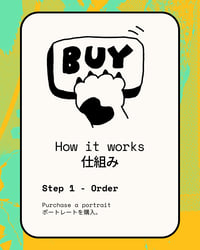 Image 3 of Black and White Digital Pet Portraits x 1 pet