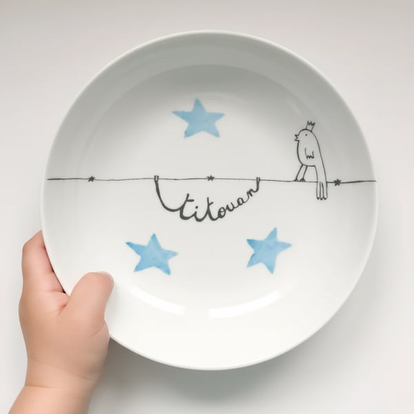 Image of Oiseau roi ❤️ bleu