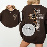 I can do all things - camo - crewneck 