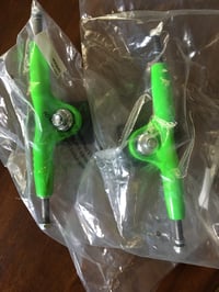 Image 4 of Gullwing Super Pro 3 Skateboard Trucks - Neon Green  and Black