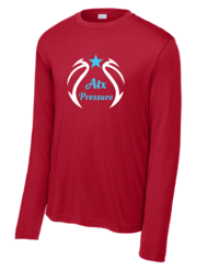 ATX Pressure Long Sleeve Performance Shirt - Red