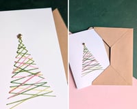 Image 2 of Carte brodée : sapin 