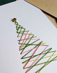 Image 3 of Carte brodée : sapin 