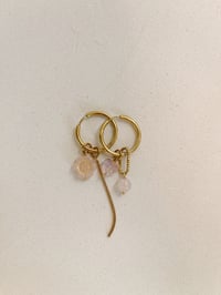 Image 3 of Ensemble 4 charms PEONIE rose 