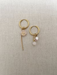 Image 2 of Ensemble 4 charms PEONIE rose 