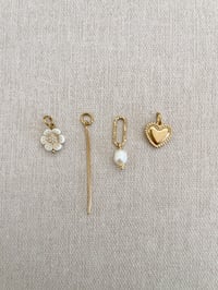 Image 1 of Ensemble 4 charms PEONIE beige  