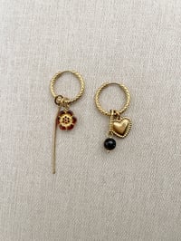 Image 2 of Ensemble 4 charms PEONIE Ambre 