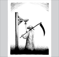 The End original pen and ink art