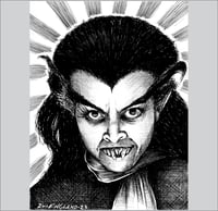 Blood of Dracula original pen and ink art