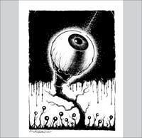 Attack of the Eye Plants original pen and ink art