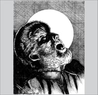The Wolfman original pen and ink art