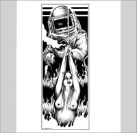 Dont Go in the House original pen and ink art