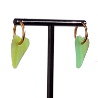 Image 1 of Boucles oreilles Coeur turquoise