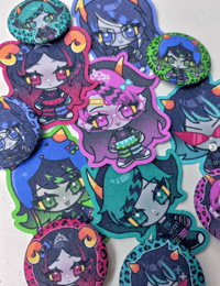Image 2 of scenestuck stickers & pins