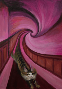 Singularity SIGNED PRINT of acrylic painting by Anton-Constantin 