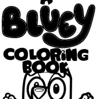 Image 1 of Bluey Coloring Book
