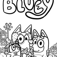 Image 3 of Bluey Coloring Book
