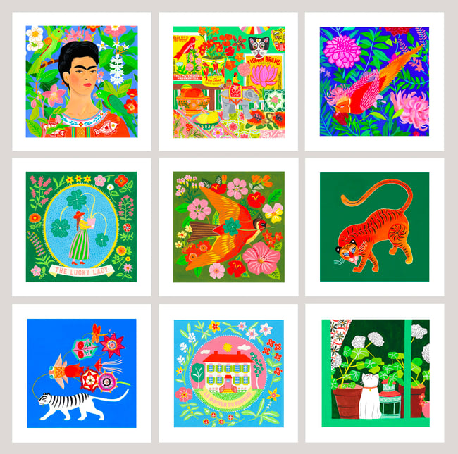 IMPRESSIONS GICLÉE 14X14 CM