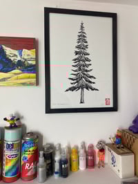 Image 4 of Tree of peaks, A3 screen print