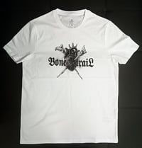 Image 1 of Bone Trail Logo  - White t-shirt  - Bone Trail Apparel