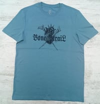 Image 1 of Bone Trail Logo  - Caribbean blue t-shirt  - Bone Trail Apparel