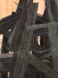 Image 4 of silk collage (black/blue/green)