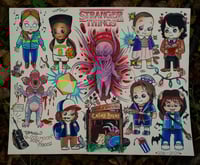 STRANGER THINGS BABES - 16 x 20” PRINT
