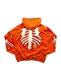 Image 7 of Re-worked One of Kind Nike 3D Puff Skeleton Flameframe Hoodie Size L