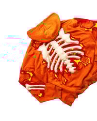 Image 8 of Re-worked One of Kind Nike 3D Puff Skeleton Flameframe Hoodie Size L
