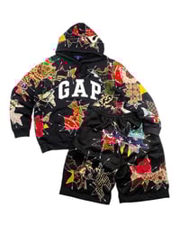 Image 1 of Re-worked One of Kind GAP Indonesian Batik Patchworks Set size Large