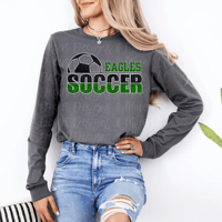 Eagles Soccer Split Black Long Sleeve 