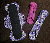 Image 2 of Cotton Pads with Hidden Waterproof Layer Sampler- Purple Power