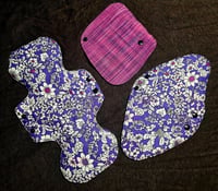 Image 3 of Cotton Pads with Hidden Waterproof Layer Sampler- Purple Power