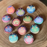 Image 1 of Frog Star Sign Buttons