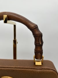 Image 3 of Gucci Bamboo Lady Lock Brown Leather Top Handle Bag