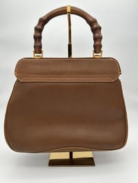 Image 10 of Gucci Bamboo Lady Lock Brown Leather Top Handle Bag