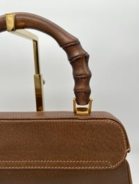 Image 13 of Gucci Bamboo Lady Lock Brown Leather Top Handle Bag