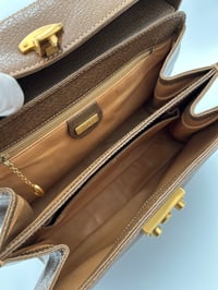 Image 19 of Gucci Bamboo Lady Lock Brown Leather Top Handle Bag