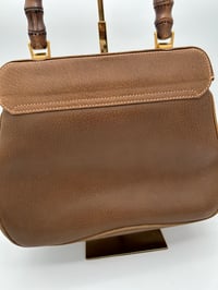 Image 11 of Gucci Bamboo Lady Lock Brown Leather Top Handle Bag