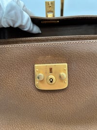 Image 8 of Gucci Bamboo Lady Lock Brown Leather Top Handle Bag